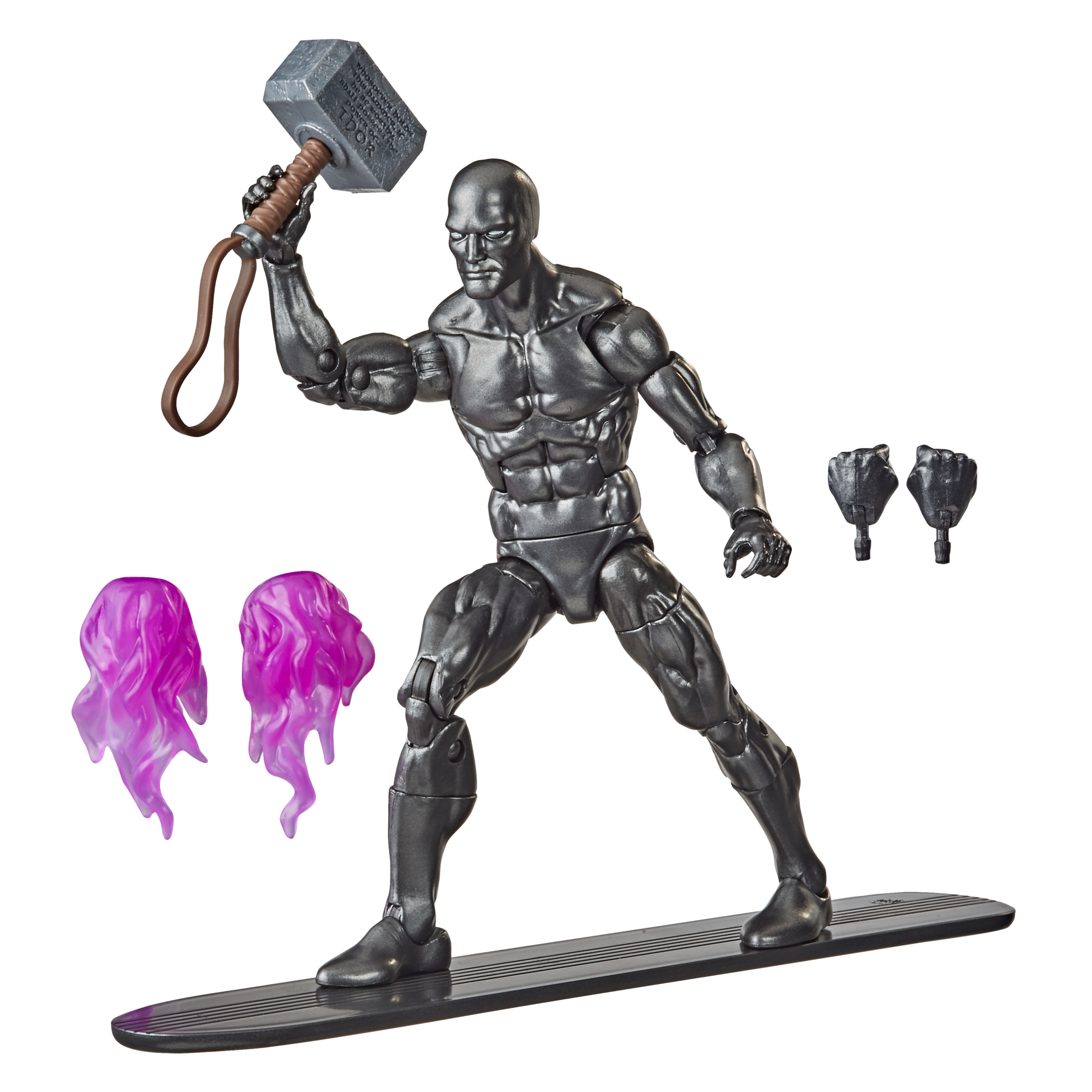 Hasbro Marvel Legends Series Silver Surfer With Mjolnir