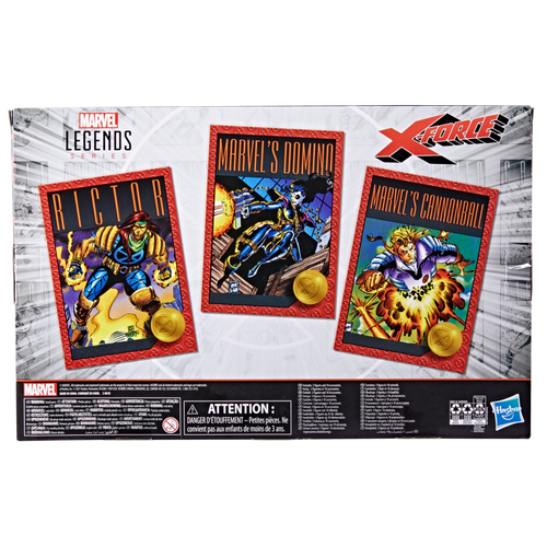 Marvel Legends Series X-Force Marvel’s Domino, Rictor, & Marvel’s Cannonball