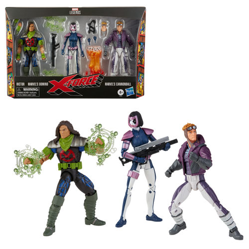 Marvel Legends Series X-Force Marvel’s Domino, Rictor, & Marvel’s Cannonball