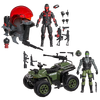 G.I. Joe Classified Series #218, Snake Eyes & Varmint ATV Vs. Stealth Viper & Cobra Stealth Flight Pod (Trubble Bubble)