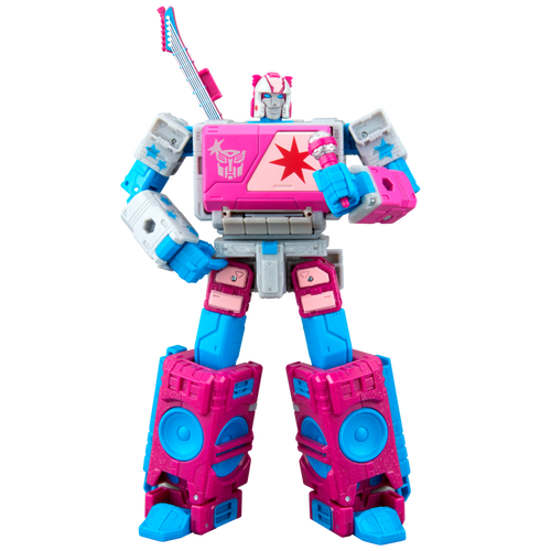 Transformers Jem and the Holograms Autobot Blaster & KP Glit, KP Sundor, and KP Rosanna