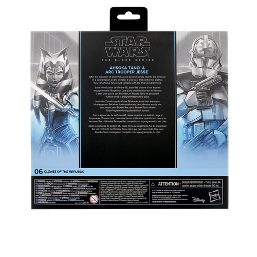 STAR WARS The Black Series Ahsoka Tano & ARC Trooper Jesse, The Clone Wars